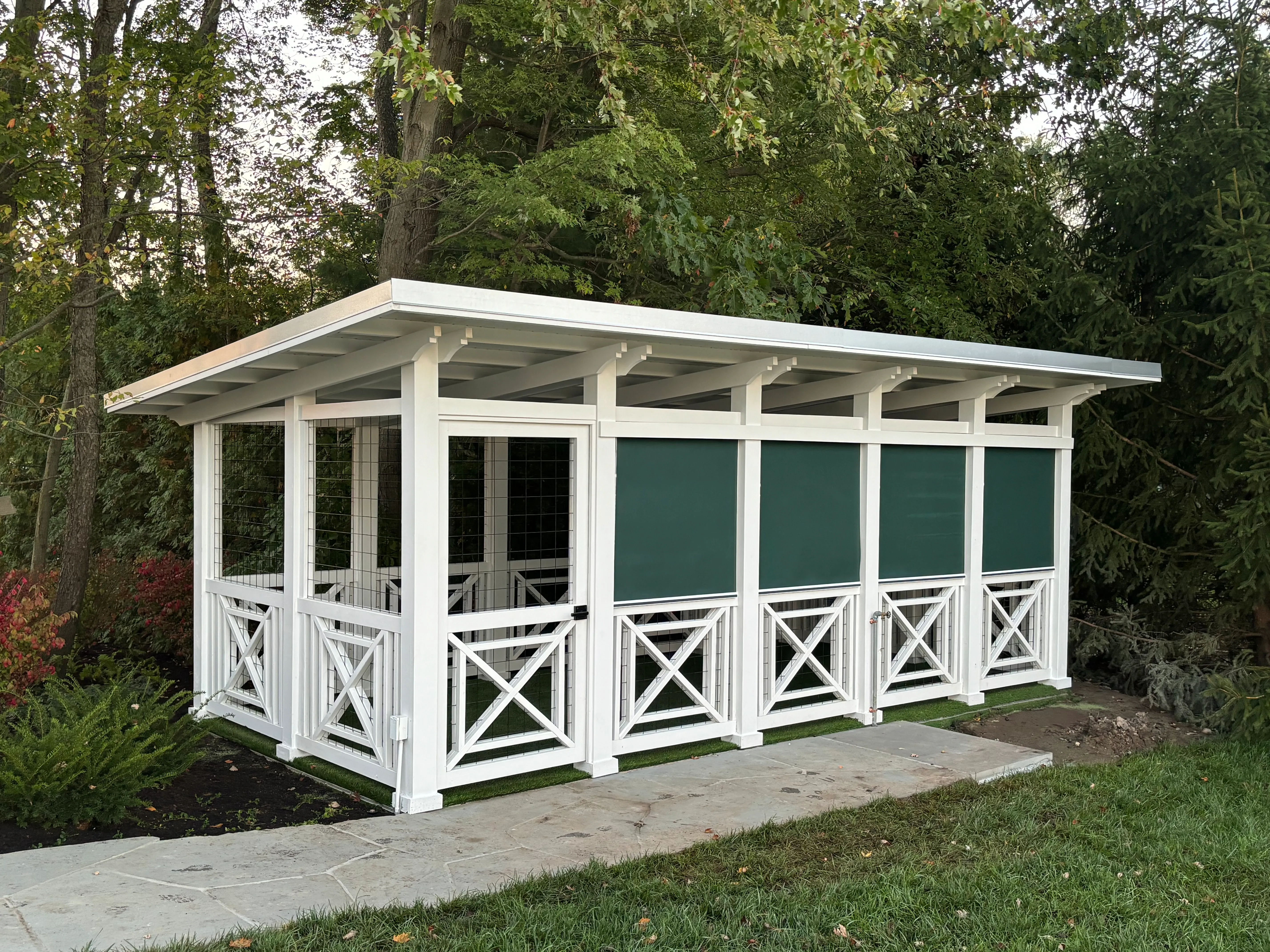 Completed screened porch
