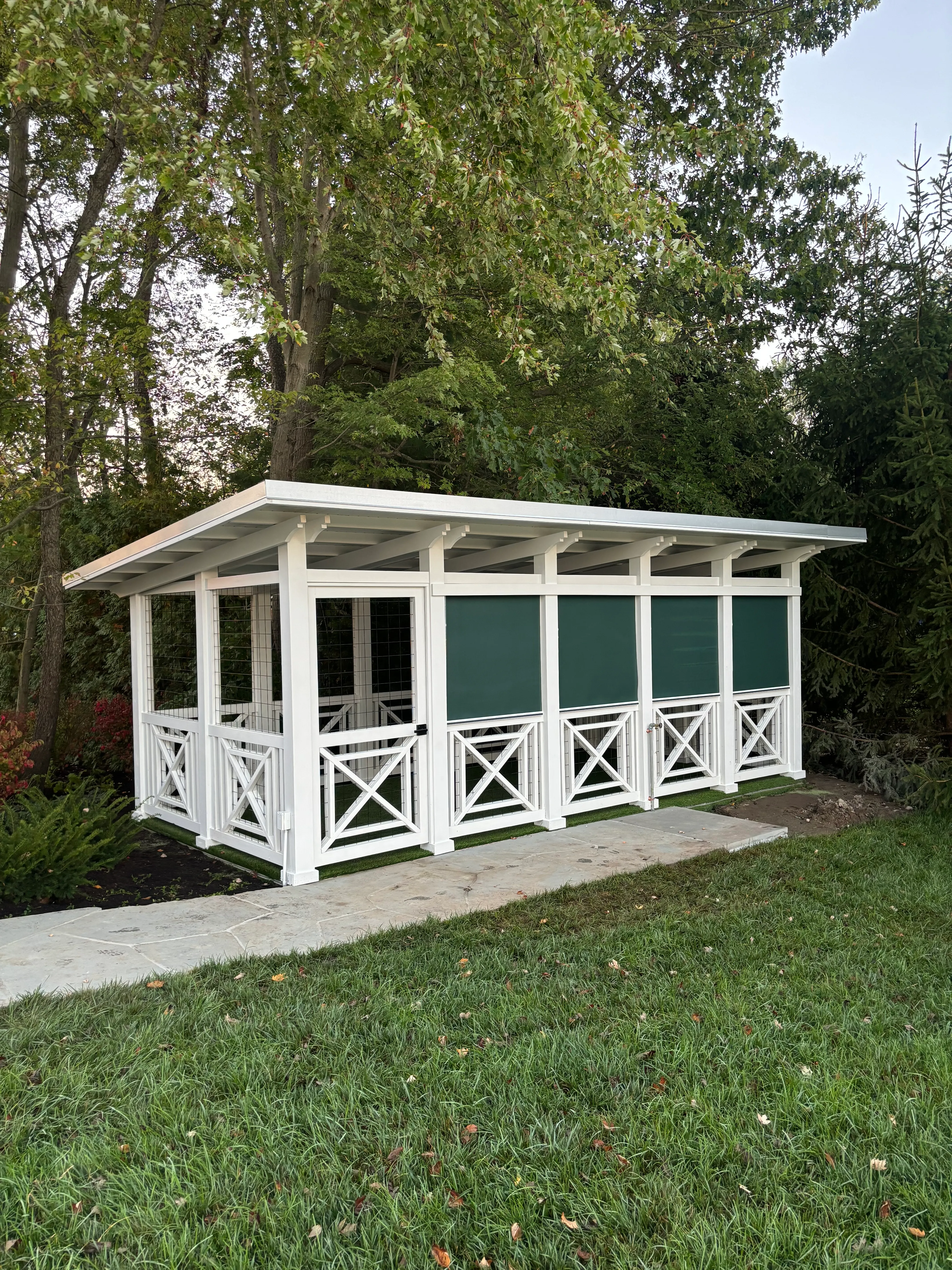 Screened porch framing